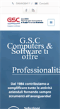 Mobile Screenshot of gsccomputers.it